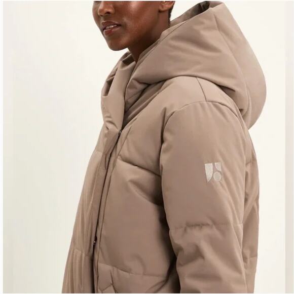 EUC $449 Frank & Oak The Hygge Puffer Coat in Taupe - Picture 11 of 13